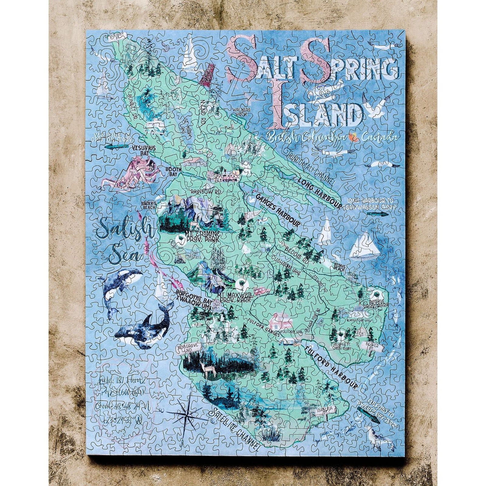 Salt Spring Island Map Puzzle